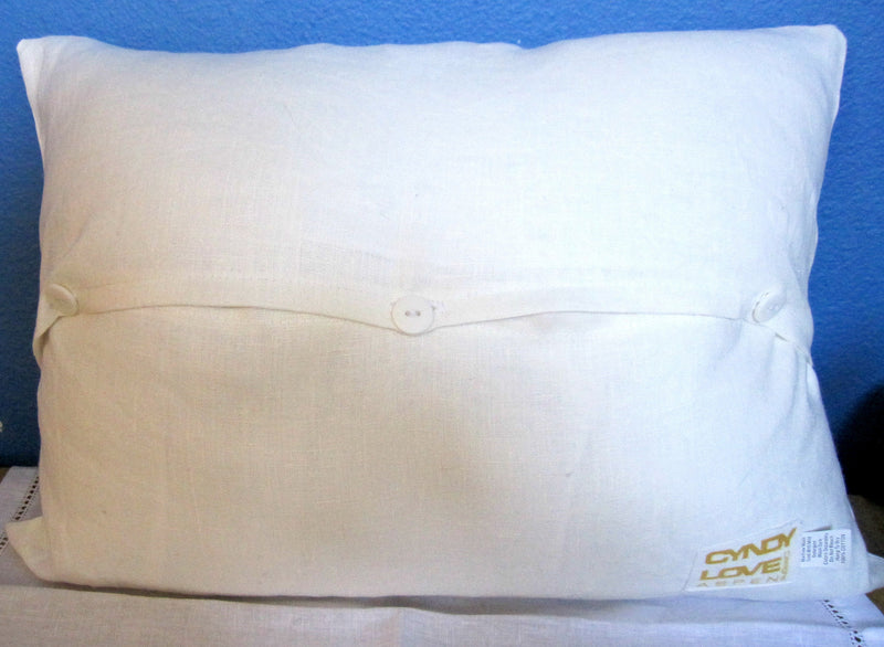 Linen Pillow Let Her Sleep for When She Wakes She Will Move Mountains - Cyndy Love Designs