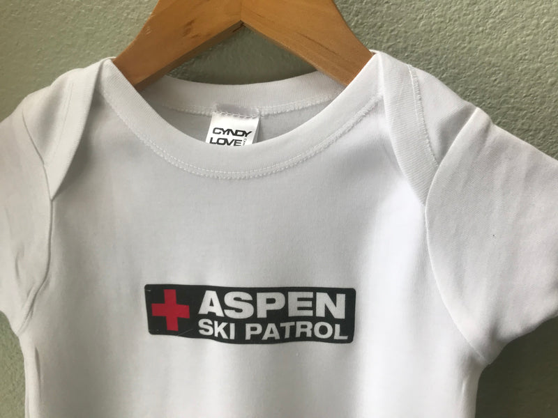 Aspen Ski Patrol Bodysuit, TShirt, Baby Boy, Baby Girl - Cyndy Love Designs