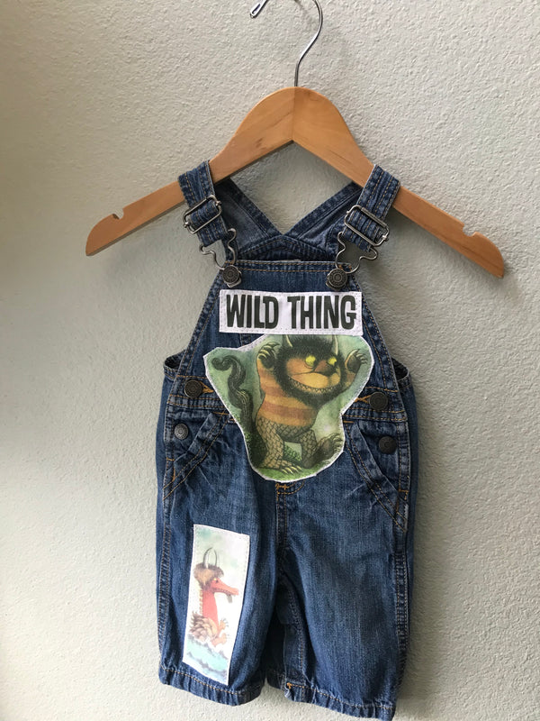 Wild Thing Overalls, Boy, Girl, Where the Wild Things Are - Cyndy Love Designs