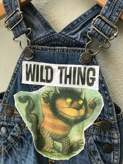 Wild Thing Overalls, Boy, Girl, Where the Wild Things Are - Cyndy Love Designs