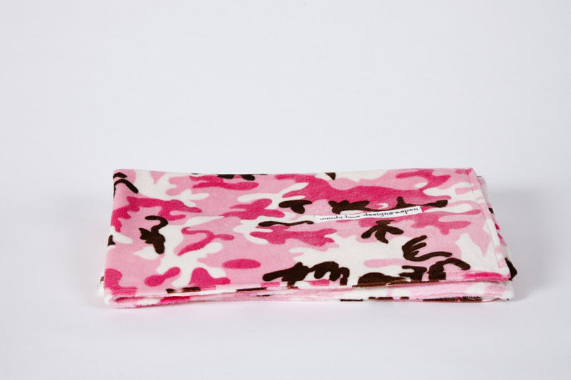 Baby Blanket Pink Camouflage - Cyndy Love Designs