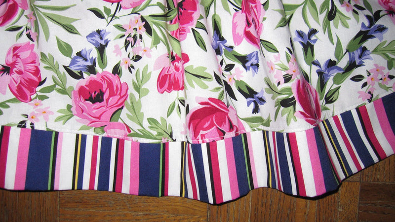 Little Girls Pink Peony Purple Floral Summer Beach Dress - Cyndy Love Designs