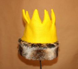 Wild Thing Crown with Fur Trim - Photo Prop - Cyndy Love Designs