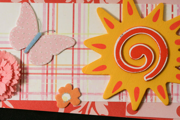 Checkbook Cover Vinyl Unique Handmade Sunshine Design - Cyndy Love Designs