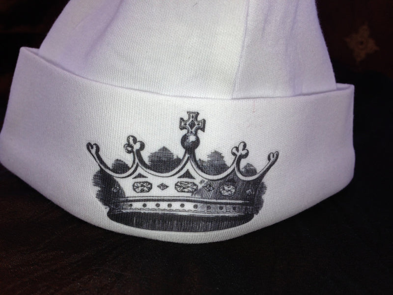 Newborn Baby Royal Hat with Crown for HRH baby hat - Cyndy Love Designs