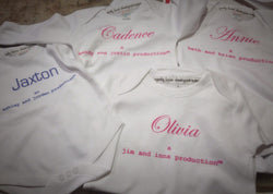 Custom Name Baby Girl Bodysuit - Cyndy Love Designs