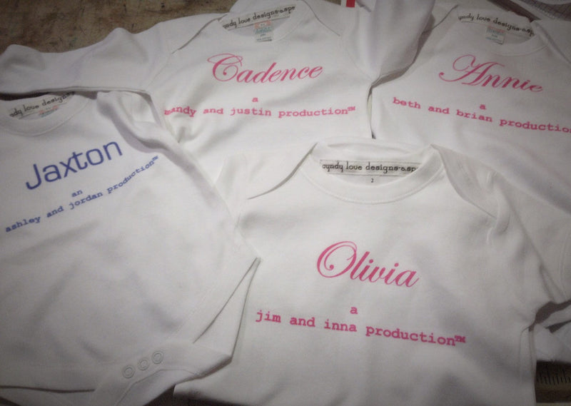 Custom Name Baby Boy Bodysuit - Cyndy Love Designs