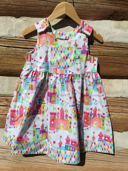 Little Girls Pink Summer Beach Dress - Cyndy Love Designs