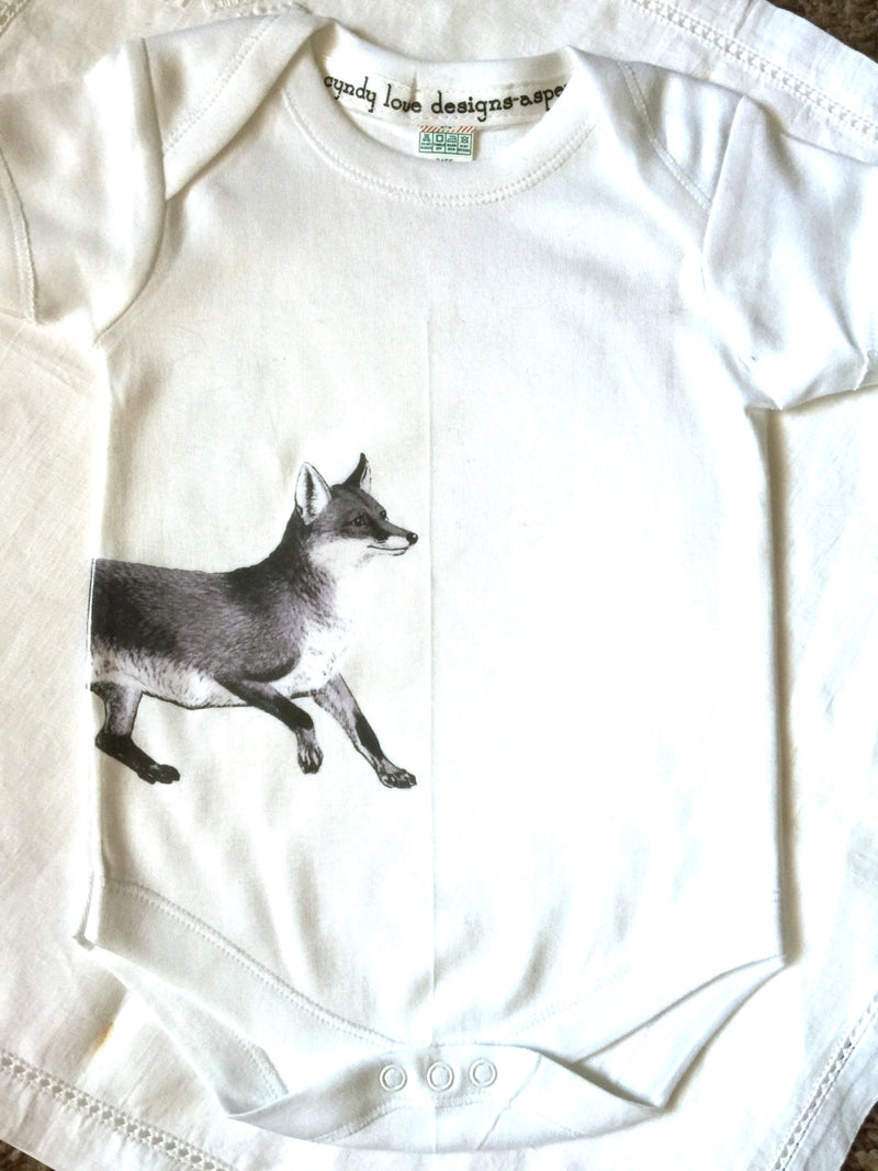 Fox Baby Boy, Baby Girl, Bodysuit, Baby Gift - Cyndy Love Designs