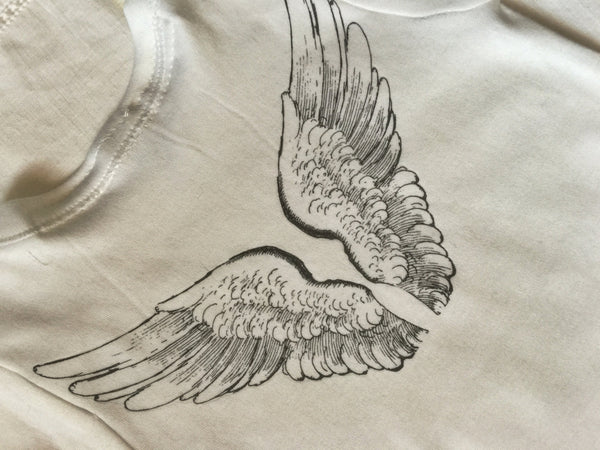 Cute Baby Bodysuit- Angel Wings, boy, girl - Cyndy Love Designs