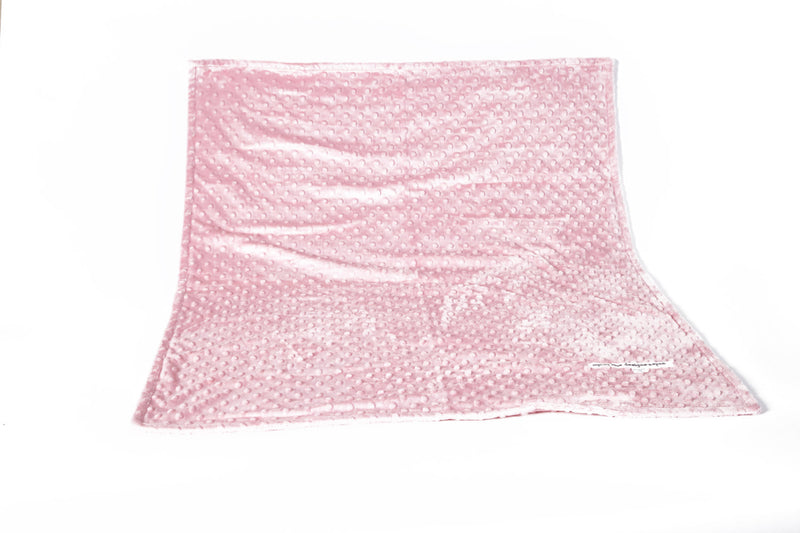Baby Girl Blanket Pink Minky swaddle - Cyndy Love Designs