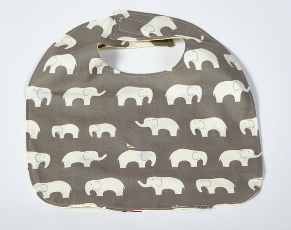 Organic Baby Bib Elephant / Modern Baby Baby Bib - Cyndy Love Designs