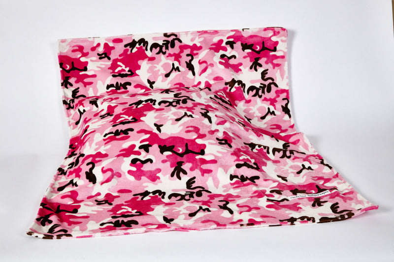Baby Blanket Pink Camouflage - Cyndy Love Designs