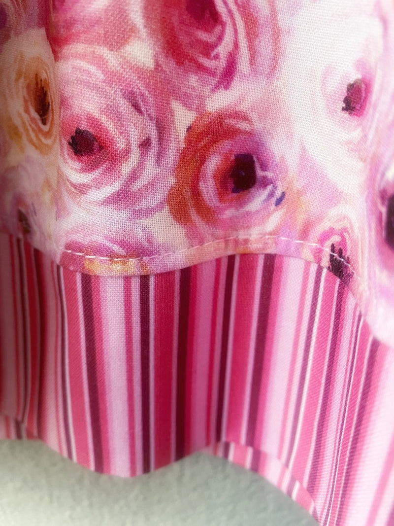 Dress, Pink Rose Cotton Girls Sundress - Cyndy Love Designs