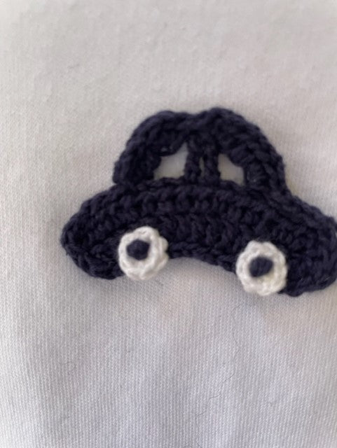 Bodysuit Navy Car Crochet Infant Baby - Cyndy Love Designs